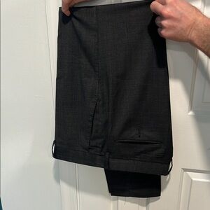 Dark grey European dress pants